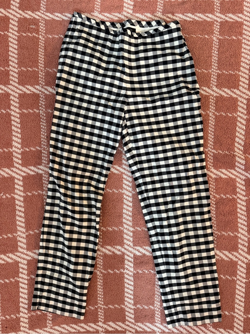 Talbots Black and White Gingham Pants